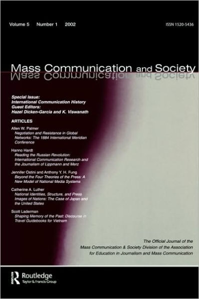 International Communication History: A Special Issue of mass Communication & Society