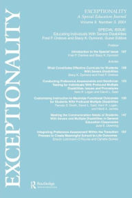 Title: Educating Individuals With Severe Disabilities: A Special Issue of exceptionality, Author: Fred P. Orelove