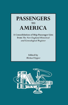 passengers to america a