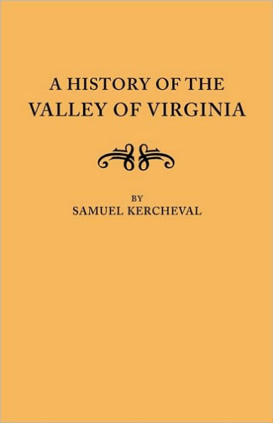 History of the Valley of Virginia