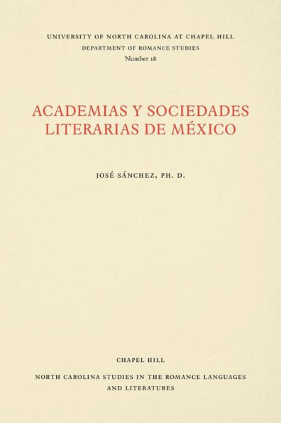 Academias y Sociedades Literarias de México