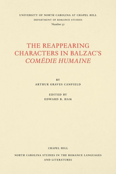 The Reappearing Characters in Balzac's Comédie Humaine