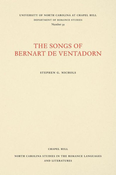 The Songs of Bernart de Ventadorn