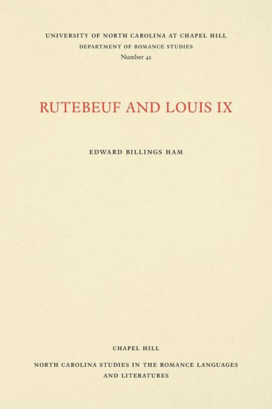 Rutebeuf and Louis IX