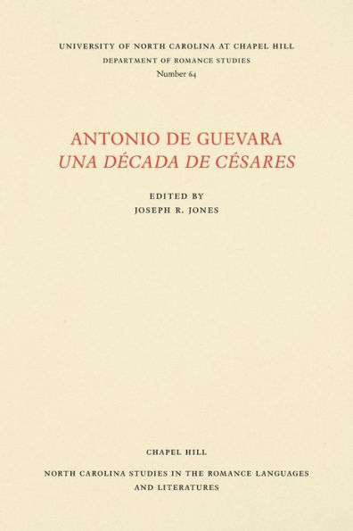 Antonio de Guevara Una Década de Césares