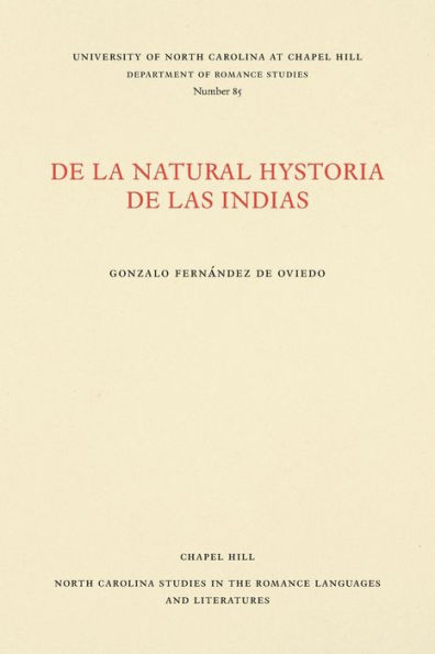 De la natural hystoria de las Indias