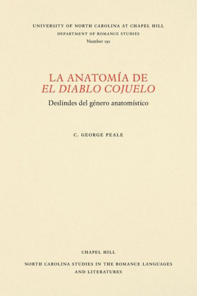 La anatomía de El diablo cojuelo: Deslindes del género anatomístico