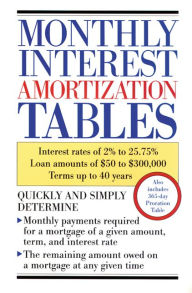 Title: Monthly Interest Amortization Tables / Edition 1, Author: Delphi