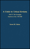 Title: A Guide to Critical Reviews, Part IV, Supplement I: The Screenplay: 1963-1980, Author: James M. Salem
