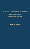 A Guide to Critical Reviews, Part IV, Supplement I: The Screenplay: 1963-1980