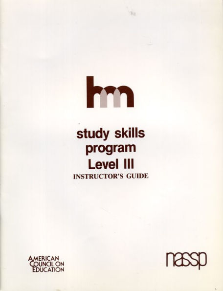 Level III: Teacher's Guide: hm Learning & Study Skills Program