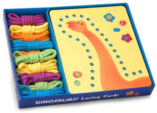 dinosaur lacing cards