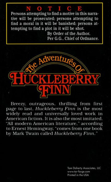 The Adventures of Huckleberry Finn