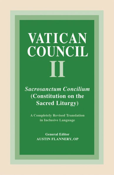 Sancrosanctum Concilium: Constitution on the Sacred Liturgy