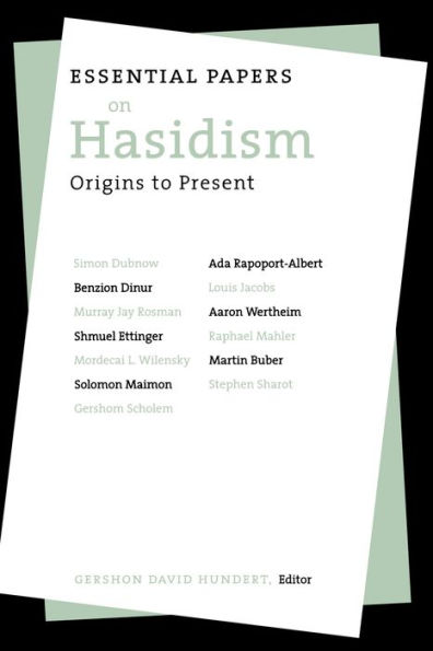 Essential Papers on Hasidism / Edition 1