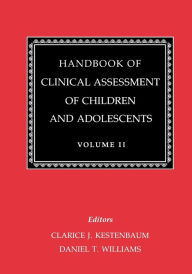 Title: Handbook of Clinical Assessment of Children and Adolescents (Vol. 2), Author: Clarice Kestenbaum