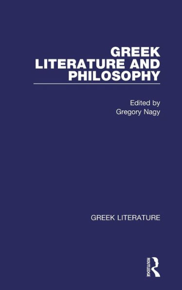 Greek Literature and Philosophy: Greek Literature / Edition 1