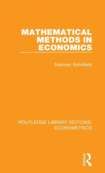 Mathematical Methods Economics