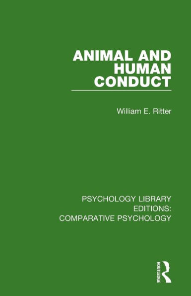 Animal and Human Conduct / Edition 1