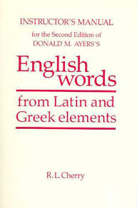 Title: English Words Instructor's Manual, Author: R. L. Cherry