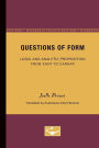 Questions of Form: Logic and Analytic Proposition from Kant to Carnap