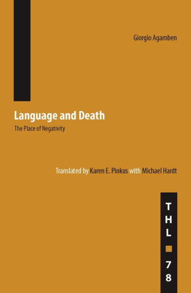 Language and Death: The Place of Negativity / Edition 1