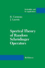 Spectral Theory of Random Schrï¿½dinger Operators / Edition 1