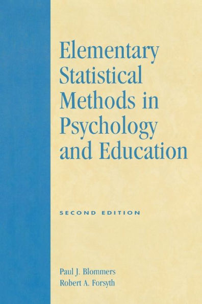 Elementary Statistical Methods in Psychology and Education / Edition 2