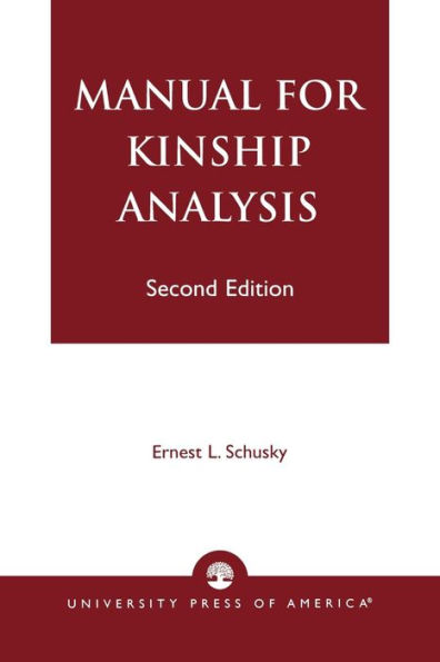 Manual for Kinship Analysis / Edition 2