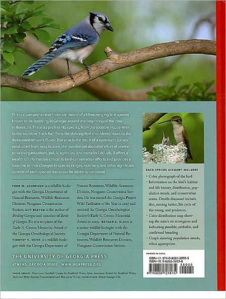 The Breeding Bird Atlas of Georgia