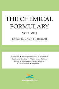 Title: The Chemical Formulary, Volume 1, Author: H Bennett