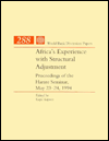 Title: Africa's Experience with Structural Adjustment: Proceedings of the Harare Seminar, May 23-24, 1994, Author: Kapil Kapoor