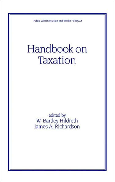 Handbook on Taxation / Edition 1