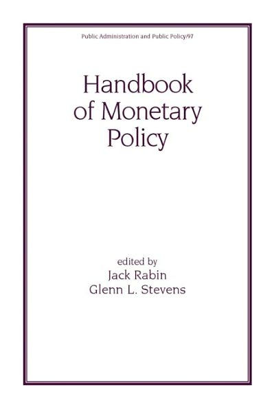 Handbook of Monetary Policy / Edition 1