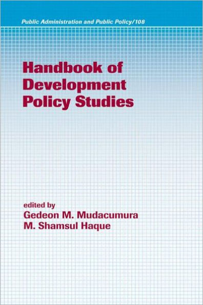 Handbook of Development Policy Studies / Edition 1