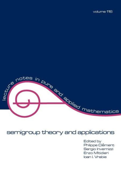 semigroup theory and applications / Edition 1