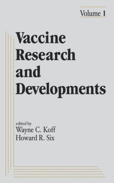 Vaccine Research and Development: Volume 1: / Edition 1