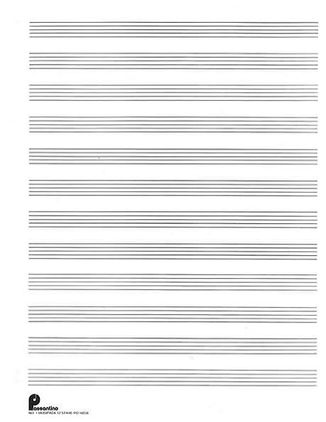 Musipack 3 Ring Filler No. 1: 12-stave: Passantino Manuscript Paper