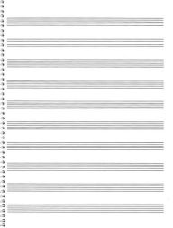 Title: Spiral Book - 10-stave - Passantino Manuscript Paper, #74, Author: Hal Leonard Corp.