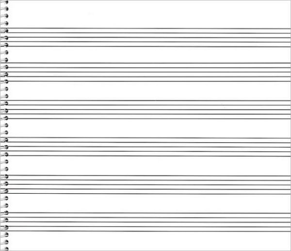 76. Spiral Book 6-stave (Extra Wide): Passantino Manuscript Paper