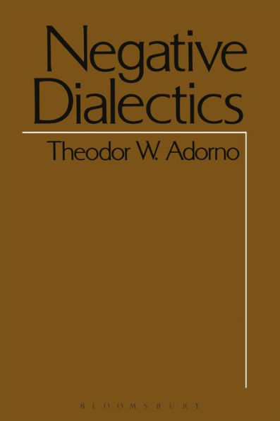 Negative Dialectics / Edition 2