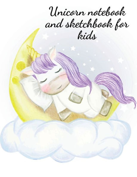 Unicorn notebook and sketchbook for kids: Stunning dotted notebook for kids, designed to help them record their emotions, what they feel grateful for.