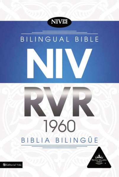 NIV/RVR60, Bilingual Bible, Leather-Look, Black, Thumb Indexed / NIV/RVR60, Biblia Bilingüe, Imitación piel, Negro, con Índice