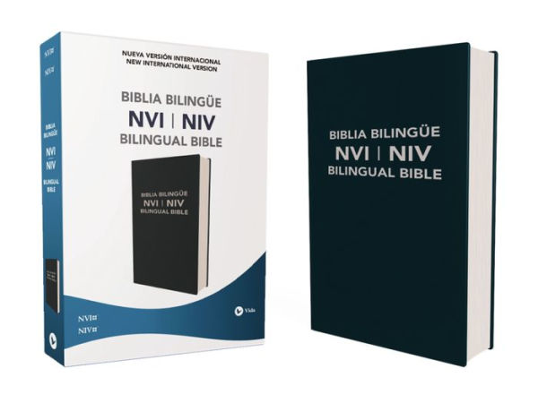 NVI/NIV Bilingual Bible, Leathersoft, Blue