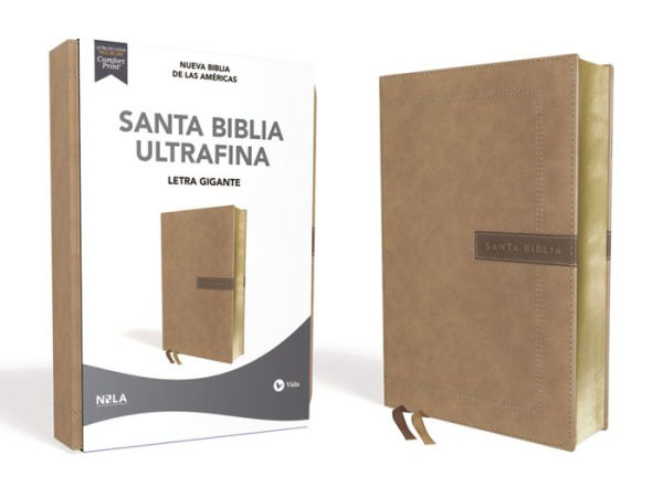 NBLA Santa Biblia Ultrafina, Letra Gigante, Leathersoft, Beige, Edición ...