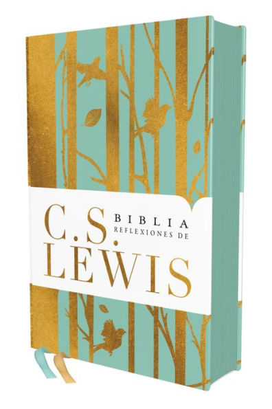 RVR, Biblia Reflexiones de C. S. Lewis, Tapa dura, Turquesa, Interior a dos colores, Comfort Print