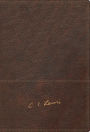 RVR, Biblia Reflexiones de C. S. Lewis, Leathersoft, Café, Interior a dos colores, Comfort Print