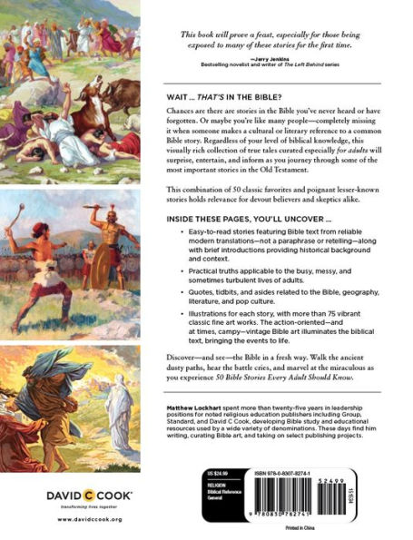 50 Bible Stories Every Adult Should Know: Volume 1: Old Testament