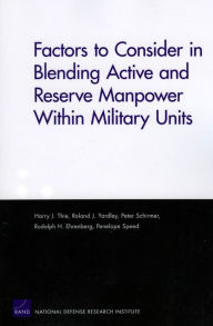 Title: Factors to Consider in Blending Active and Reserve Manpower Within Military Units, Author: Harry J. Thie