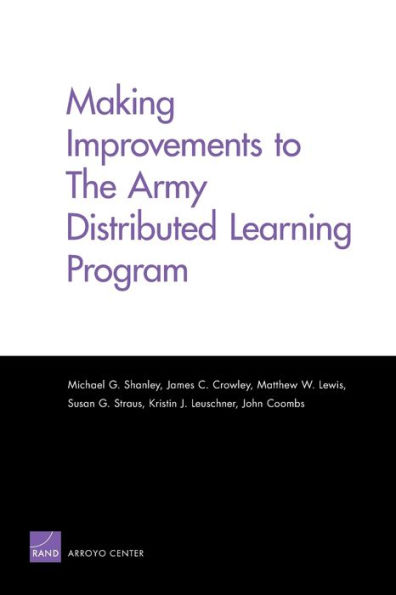 Making Improvements to The Army Distributed Learning Program